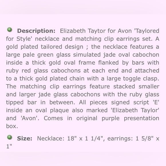 Authentic Vintage Elizabeth Taylor for Avon “Taylored for Style” Garden Party - Picture 5 of 5